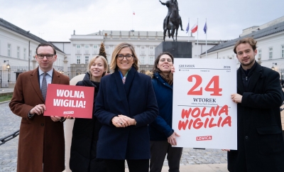 Biejat apeluje do prezydenta: Nie ma się nad czym zastanawiać, czas podpisać ustawę o wolnej Wigilii  