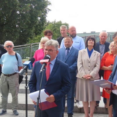 Konferencja prasowa - kandydaci z listy Lewicy okręg nr 17