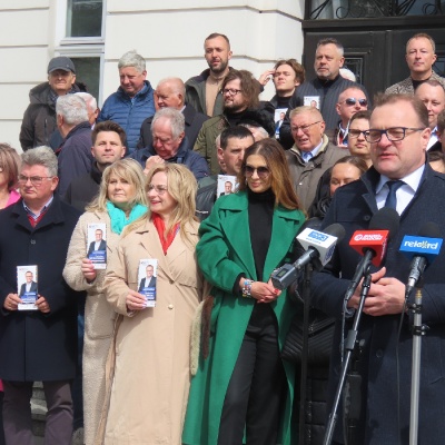 Konferencja prasowa Radosława Witkowskiego