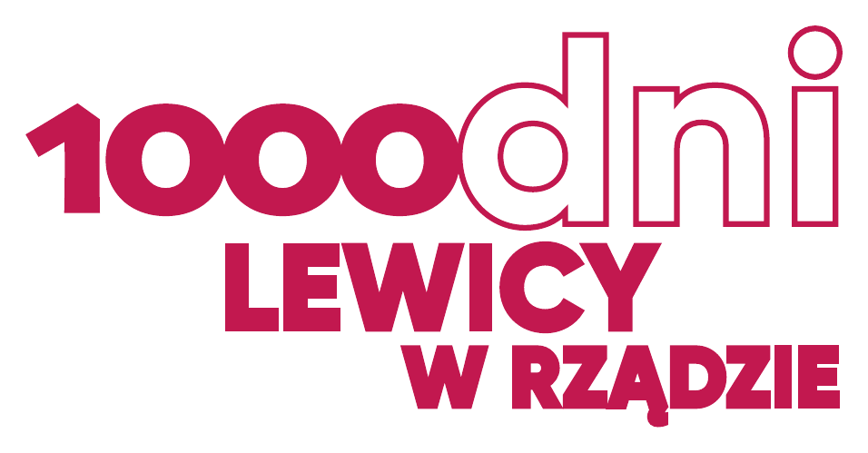 Logo raportu 1000 dni Lewicy w rządzie