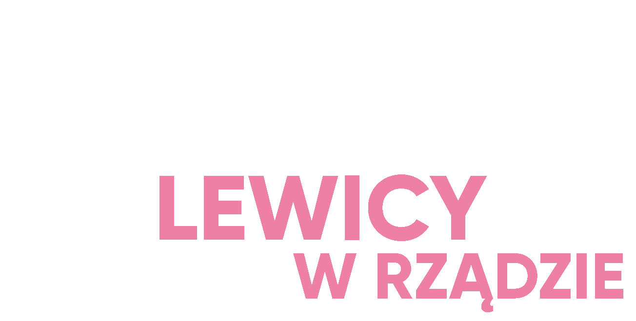 Logo raportu 1000 dni Lewicy w rządzie — wersja kontrastowa